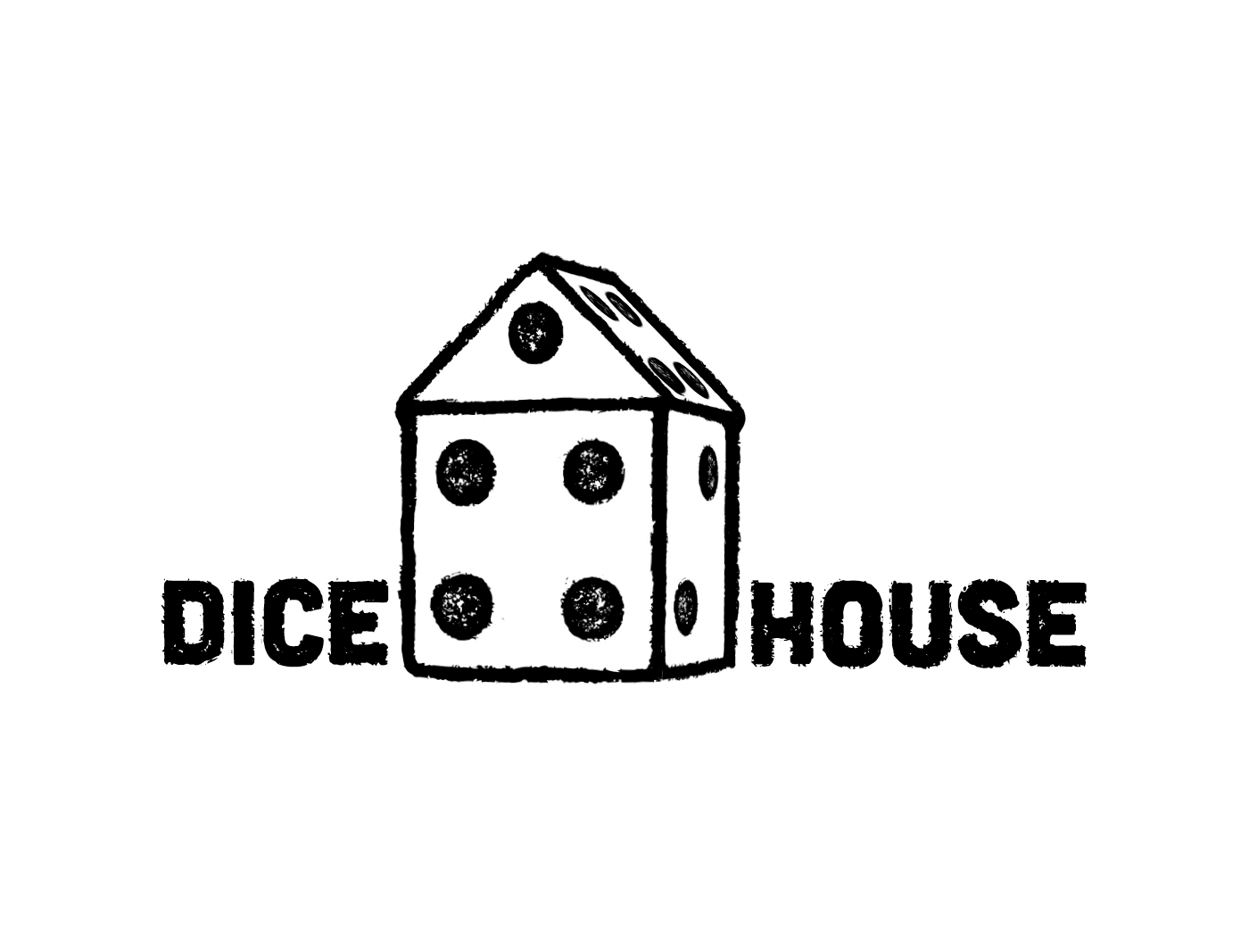 Fake 3D Logo Animation - Dice House 2d animation animation branding logo motion graphic motiongraphics