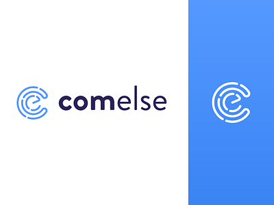 Logo Identity - Comelse agency blue brand brand agency branding design flat identity identity design illustration logo logo design logotype logotype black white creative minimal pattern sketch ui