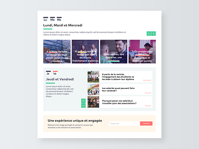 Redesign of the Vendredi website - Part 2 blocks component components concept connect design digital flat graphic design interface minimal pattern sketch ui ux vector web web design webdesign website