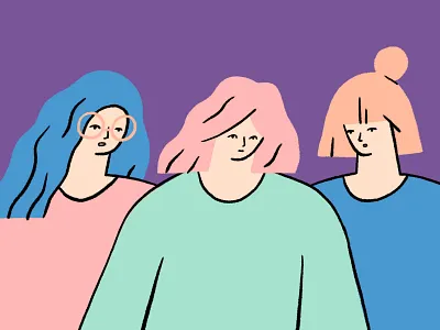 Girls character colors design femine girl girl boss girl character girl illustration girls girls power go girl illustration pink who run the world