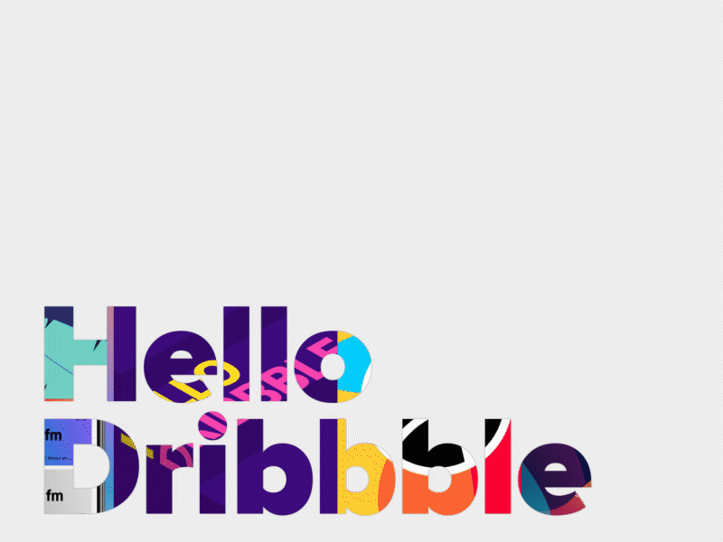Hello Dribbble! animation design dribbble gif hello dribbble invite logo typography ui