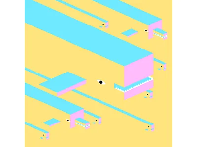 Underwater art dolphin fish graphic graphic design illustration sea sealife underwater whale yellow