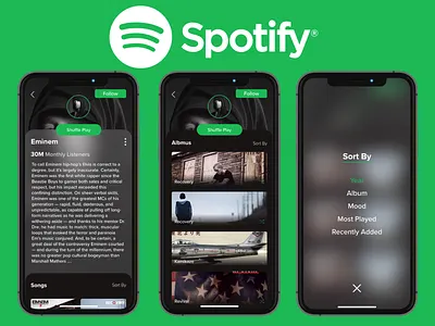 Redesign Spotify Concept creative design design redesign spotify concept ui ui ux design ui ux designer uidesign ux design