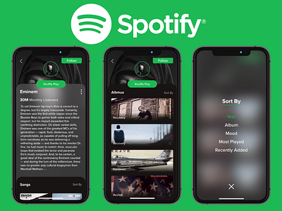 Redesign Spotify Concept creative design design redesign spotify concept ui ui ux design ui ux designer uidesign ux design