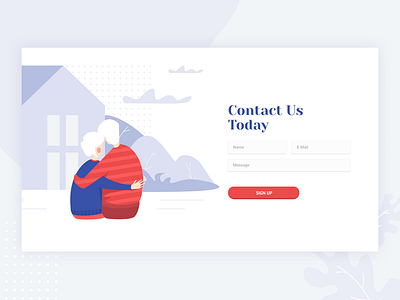 Contact Us Form contact form illustration ui web