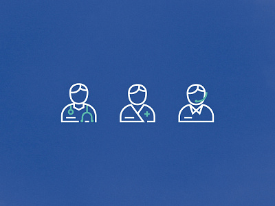 Medical professions admin doctor health icon line medical nurse