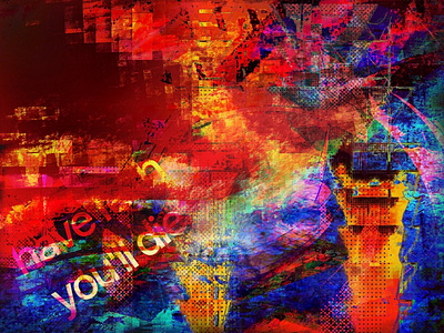 have fa|th abstract art glitch