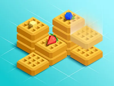 Waffle Stack Game app game game design waffles