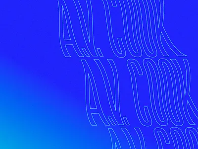 A.V. Cook branding branding digital experimental graphic logo typography warp