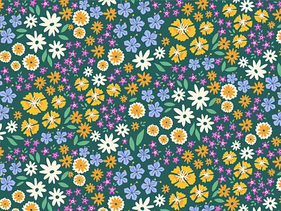 Spring Bloom bloom flowers pattern spring wildflowers