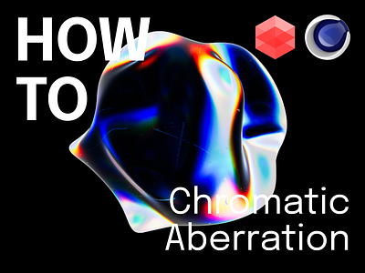 Chromatic Aberration Tutorial with Cinema 4D and Redshift 3d tutorial aberration chromatic cinema4d contrast glass how to iridescent material materials motion design motion graphics redshift redshift3d study tutorial