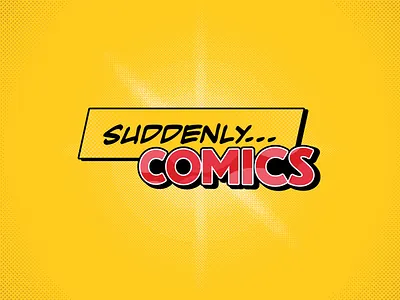 Suddenly... Comics comic book comics halftone illustrator logos masthead pop art red suddenly... vector yellow