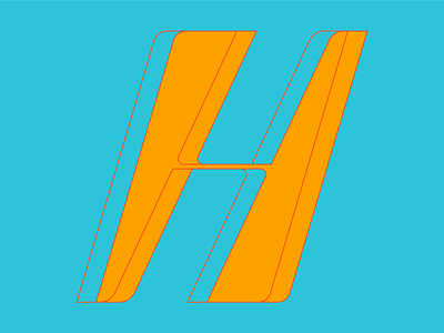 Type Fighter 2019 | Letter H illustration illustrator letter lettering photoshop shape stretch type vector
