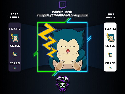 Snorlax Emote branding design emote esports twitch twitch emote vector