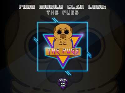 The Pugs branding design esports esports logo esports logo design esports mascot illustration logo typography vector