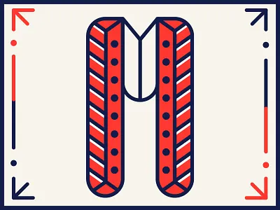 36 days of type M 36days 36daysoftype challenge design illustration letter type