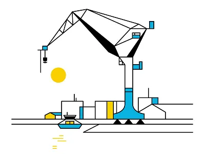 Gothenburg architecture geometric geometry gothenburg göteborg illustration lineart minimal sunny sweden vector art