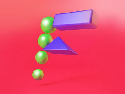 Type Fighter 2019 | Letter F 3d abstract design geometric illustration illustrator letter lettering photoshop shapes