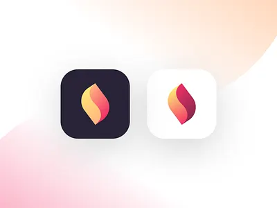 App Icon clean design gradient icon icon app red simple simple design vector yellow