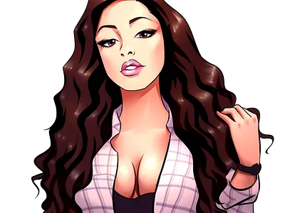 Commision caricature cartoon comic commission digital 2d funpen illustration