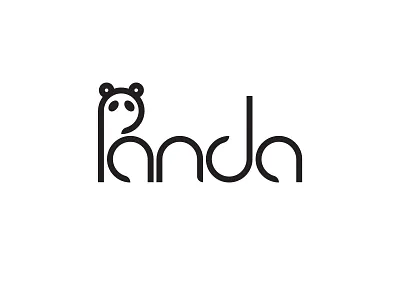Daily Logo Challenge Day 3 brand branding custom type daily logo challenge daily logo challenge day 3 graphic design graphics illustration illustrator logo logo design panda panda logo type typography vector wordmark wordmark logo
