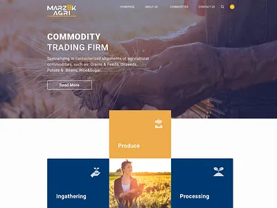 Marzuk Agri Landing Page agriculture farm farmer interface landing page seed ui web design website