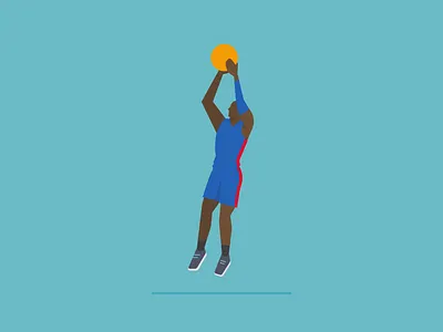 Reggie basketball character detroit detroit pistons flat design illustration nba nba playoffs pistons reggie jackson vector