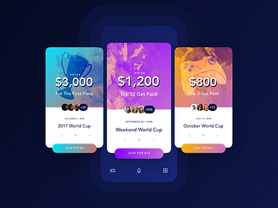 Cards app design ui ux
