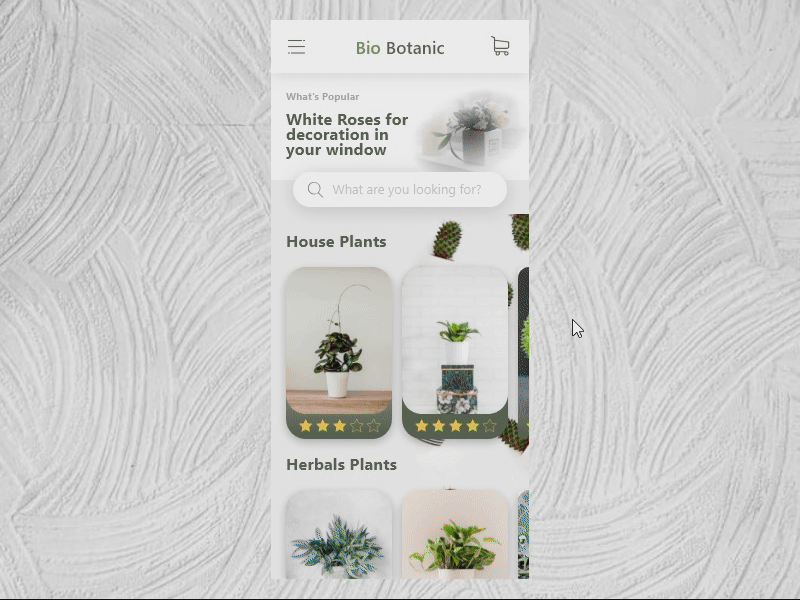 BioBotanic VR App adobexd camera app madewithadobexd plants rating shop shop app virtual assistant vr