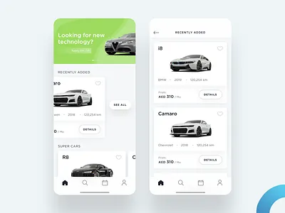 Invygo - Home app ios mobile mockup ui uidesign userinterface ux uxdesign visualdesign
