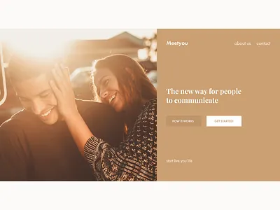 Onboard page amazing dating website design first screen onboard onboarding screen one page ui ux web web design