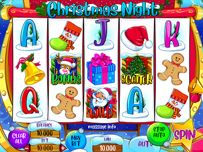 Merry Christmas & Happy New Year!!! christmas game christmas slot christmas symbols christmas themed gambling game art game design game designing graphic design main ui reels slot design slot game reels slot machine slot reels ui design ui development