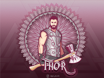 God of thunder illustration. brand character esports flatdesign illustration logo logos mascot sport sportlogo ui vector