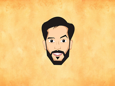 Self Caricature caricature caricatures cartoon face illustration illustrator photoshop portrait self branding vector vector art