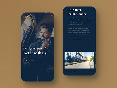 Business Company Responsive Design blue business clean dark design gold luxury luxury brand mobile money responsive responsive design rich ui ux web website