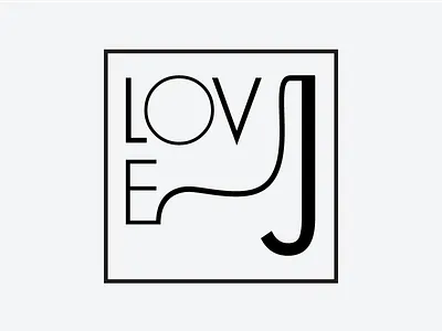 Love, J Logo branding logo