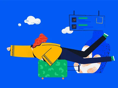 Vacation character character design illustration vacation