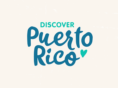 Discover Puerto Rico Logo board branding heart logo love puerto rico tourism