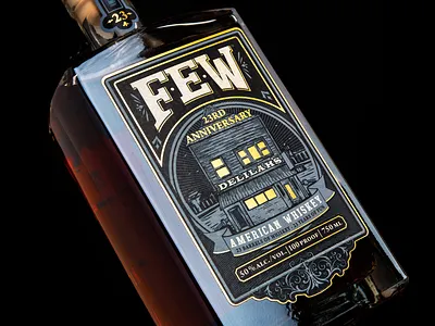 Delilah’s design gold foil label logo packaging packaging design