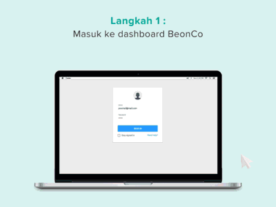 BeonCo affiliate steps animation animation ux web