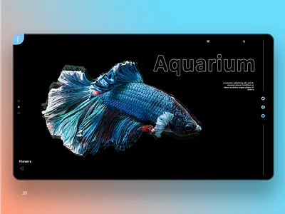 Aquarium agency art branding branding agency design design front end back end flotweb landing page landing page illustration marketing site uidesign ux ux ui ux ui webdesign website
