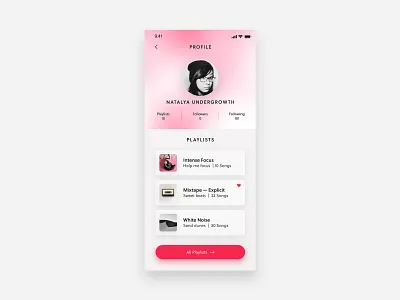 Daily UI #006 — User Profile cards challenge cta daily ui playlist ui user card user profile