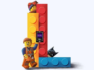 l 36dayoftype design illustration lego photoshop typography