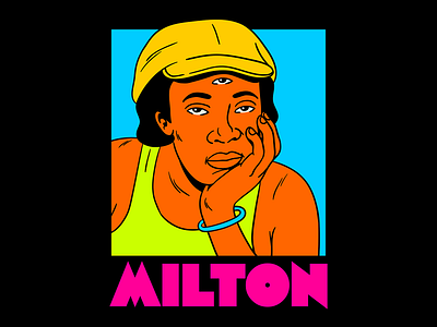 Milton brazil design illustration milton nascimento music pop art retro vector vintage