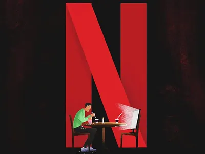 N 36dayoftype illustration netflix photoshop typography