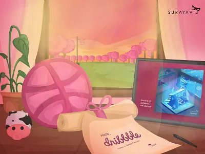 Hello Dribbble! debuts debutshot design first firstshot hello dribbble illustration