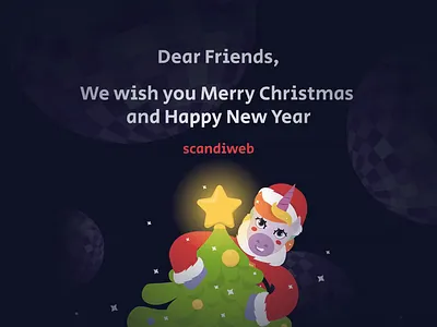 Corporate digital Christmas card art ball card cheerfulholidays christmas christmastree corporate digittal disco festivefun greetings happyholidays holiday illustratedgreetings illustration magic marketing merrychristmas new year unicorn