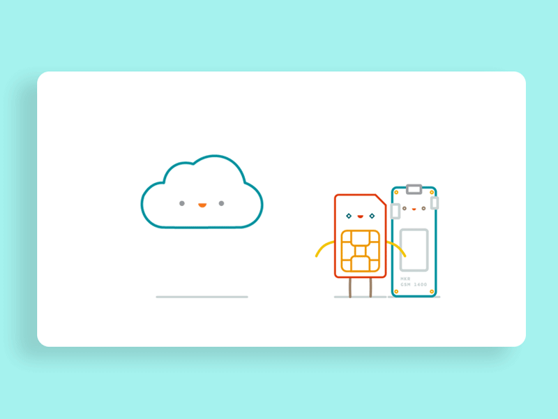 Arduino SIM - Connection to Cloud 2d adobe animation arduino illustration motion art motion graphics design pride queer