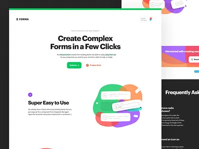 Forma figma ui kit form form constructor landing ui kit web form