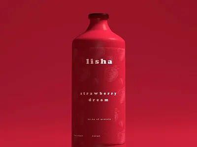 Lisha bottle brand identity branding design red strategy visual identity